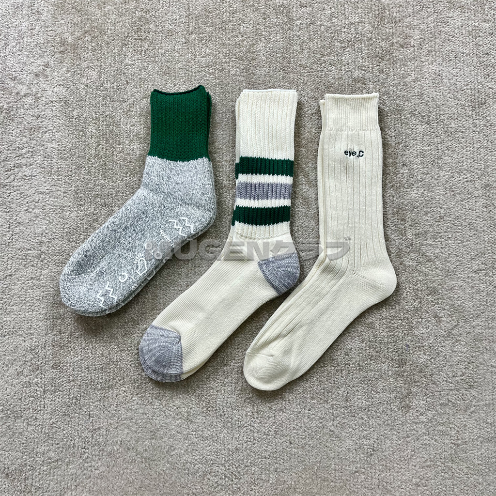 MUGEN Spot eye_C ROTOTO Triple Pack Socks Japanese Embroidery Socks Suit-Taobao