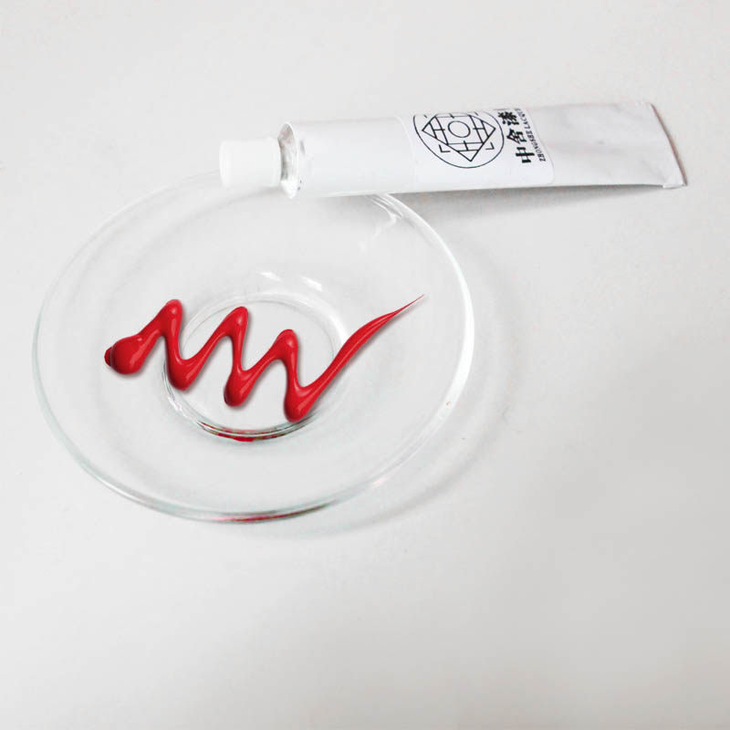 Chinese red lacquer Zhongshe Lacquer art Gold lacquer material Lacquer art dill painting Tool material Lacquerware material