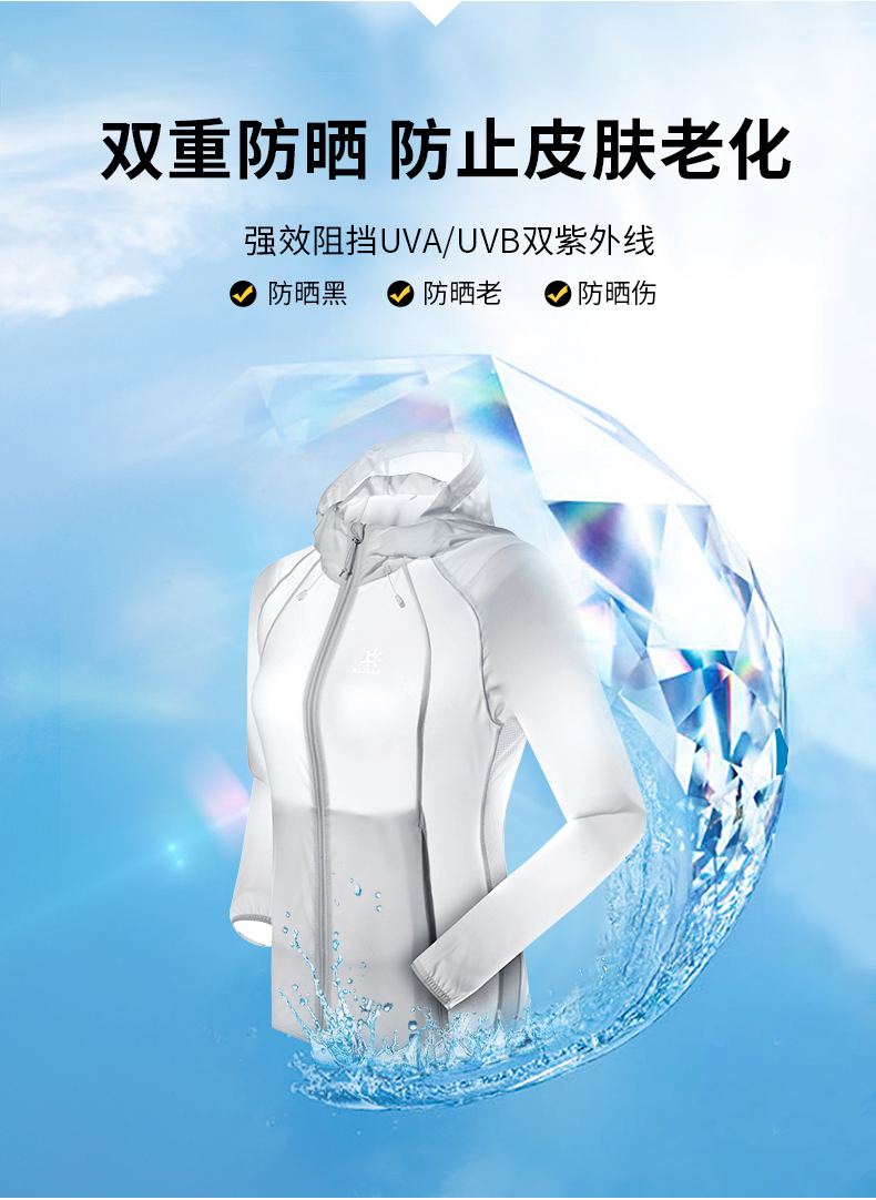 凯乐石 男女款 防晒皮肤衣 UPF50+ 图3