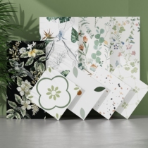 French tile wall tiles 300x600 all-ceramic soft light art tiles bathroom retro background wall tiles