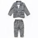 Autumn children's clothing children's small suit suit British style boy plaid suit two-piece set boy flower girl dress