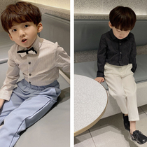 Dress accessories 2021 Spring Boys Striped shirt Childrens inner shirt