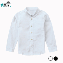 Cotton childrens shirt Autumn and winter velvet thickened boys  shirt Suit base shirt