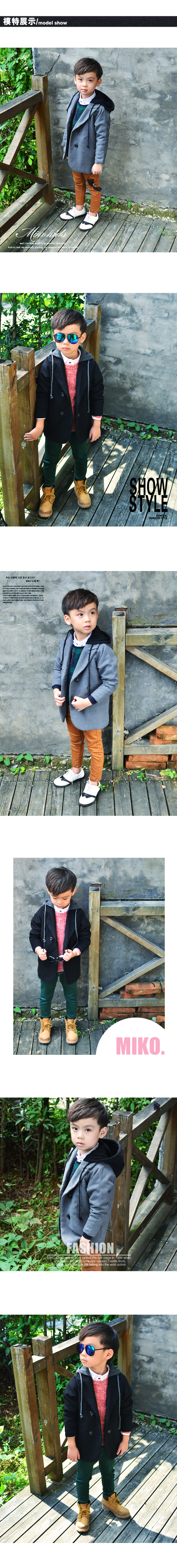 Manteau pour garcon en laine - Ref 2161414 Image 11