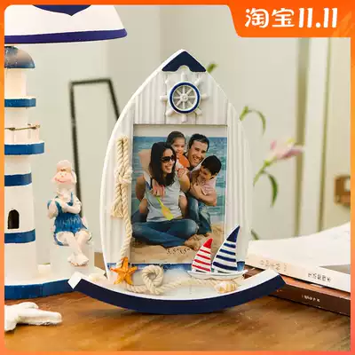 Mediterranean ornaments photo frame table living room TV Cabinet Office bedroom small ornaments study desktop set creative