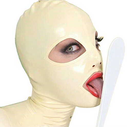 latex mask latex headgear latex mask eye-opening nose headgear