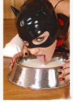 Latex Clothing Cat Girl Mask Headgear Latex Clothing Cat Dog Headgear Elastic Latex Headgear Tight Headgear