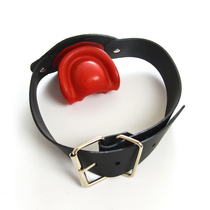 Latex Braces alternative spice to teach mask tongue turnip latex bondage Shackle Mouth Shackle