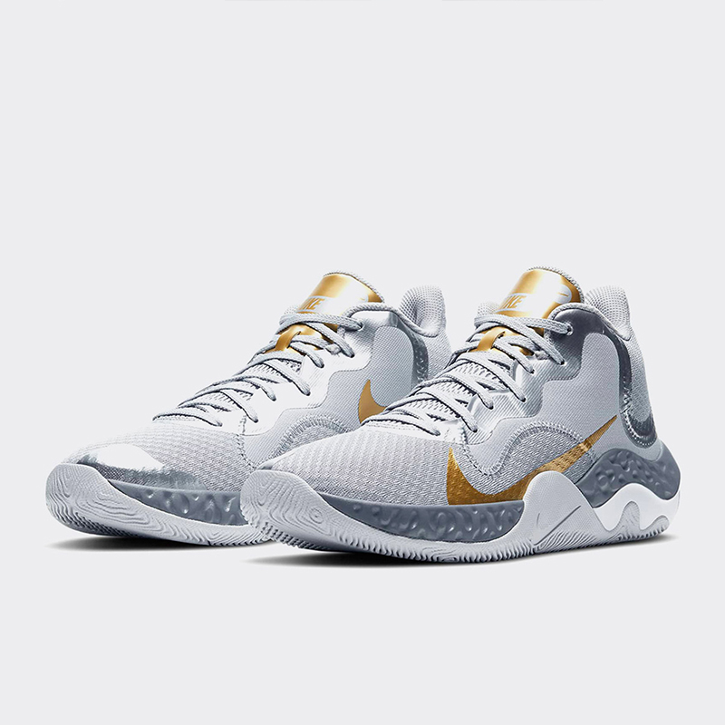 Nike Genuine Special Offer Men's Fashionable Trendy Sports Casual Comfortable Practical Cushioning Gray Basketball Shoes