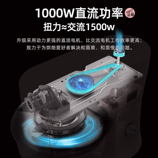 ACA North American Electrical Appliance Chef Machine Home Small Fresh Milk Commercial Fully Automatic Kneading Mixing Mixing Mixer