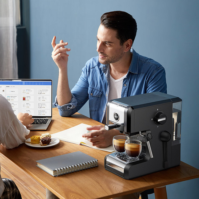 Aca/North American Appliances Ac-E20A Italian-Style Espresso Semi-Automatic Coffee Machine with No-Pressure Powder and Milk Frothing