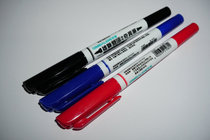 Lion 685 small double head marker pen oily hook line Pen double head oily strange pen