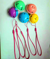 4CM cm two-color color metal big bell keychain bag small pendant Micro business scan code gift send lanyard