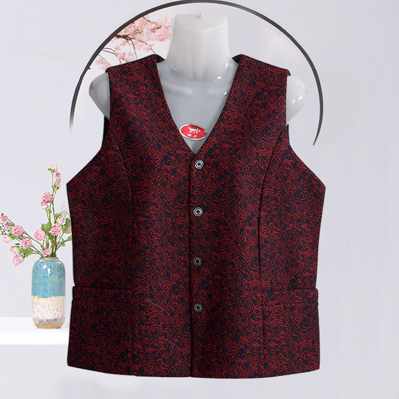 Middle aged horse waistcoat Grandma Dress Lady Casual Waistcoat Spring Autumn Money large size Lady Clothing Wife Thin Coat