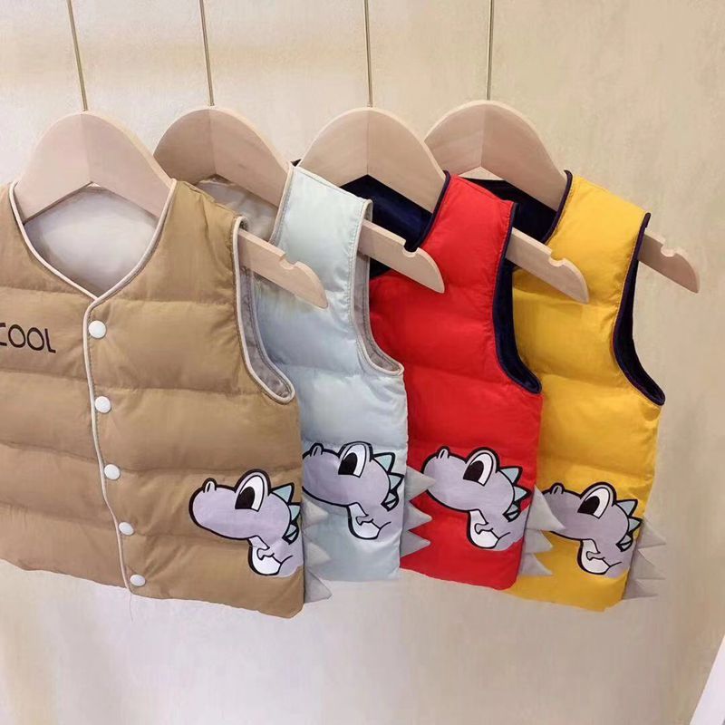 Special winter badminton 90% velvet boys and girls Children Baby down vest wearing vest inside 1-5 years old