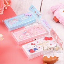 Japan kitty portable cotton swab box floss box Storage box Jewelry box Portable toothpick box Cartoon small box