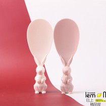 Japan FaSoLa can stand rabbit rice spoon healthy and safe household rice spoon rice ladle non-sticky rice cartoon cute