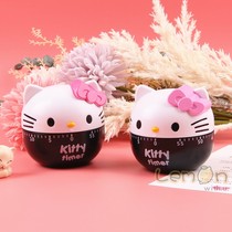  Cute cartoon KT timer kitchen mechanical reminder timer Learning work efficiency device pink girl heart