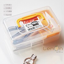 Japan imported sanada portable storage box multifunctional small box Small medicine box first aid box tool box double layer