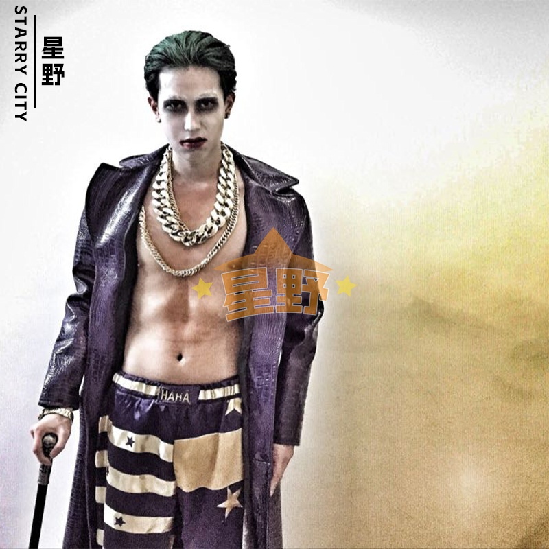 Superman X Special Forces Suicide Squad European and American Film and Television Joker Male Upgraded Version Cosplay Costume for Men
