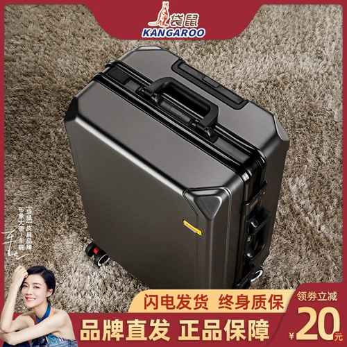 Кенгуру, прочный чемодан, коробка для путешествий, увеличенная толщина, 20 дюймов