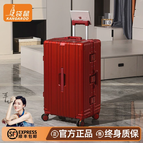 Кенгуру, красный чемодан, коробка для путешествий, 24 дюймов