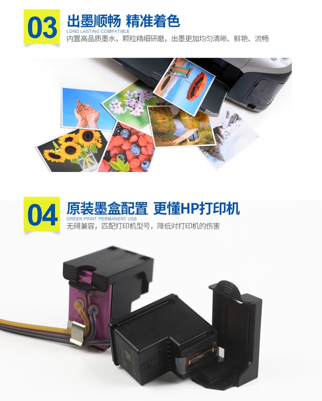 Lihui Áp dụng HP1112 2132 cho hộp mực Hộp mực HP 2132 cho máy in HP HP 2131 2132 1111 1112 cho hộp mực HP 803 để sửa đổi - Phụ kiện máy in linh kiện máy in phun khổ lớn