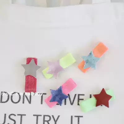 Korean children's five-pointed star hairclip love duckbill clip 2021 new headwear hair accessories female baby hairclip