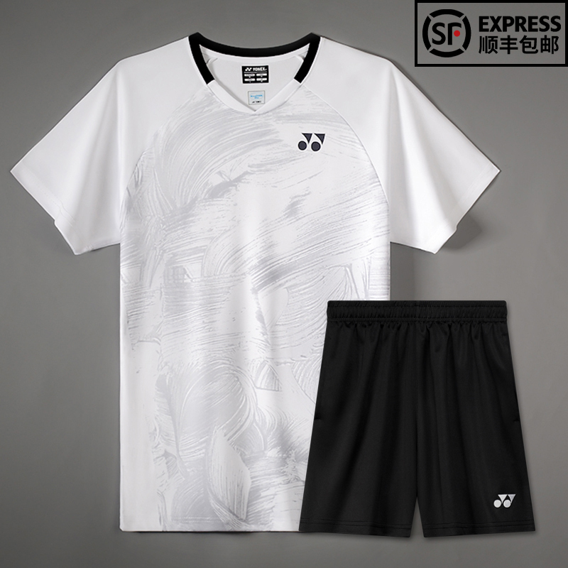 Yonex Yonex Badminton Clothing for Men and Women Short-Sleeved Yyt-Shirt Suit Sports Competition Training Clothing Breathable and Quick-Drying