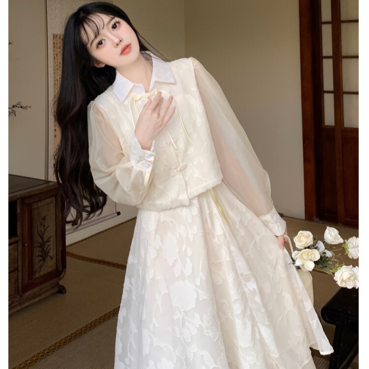 18-Year-Old Coming-Of-Age Ceremony Girl's Dress, High School Student's Elegant Outfit, Girl's New Chinese-Style Suit, National Style Dress, Summer