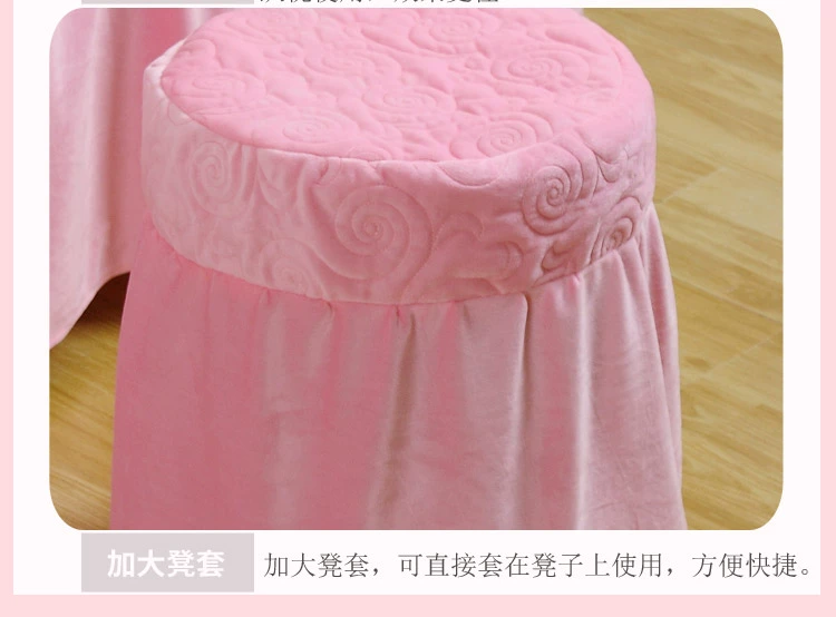 in Pink Panther pha lê gia đình bốn dày nhung bedspread vẻ đẹp vẻ đẹp massage salon bìa nhi giường massage thực hiện để đặt - Trang bị tấm