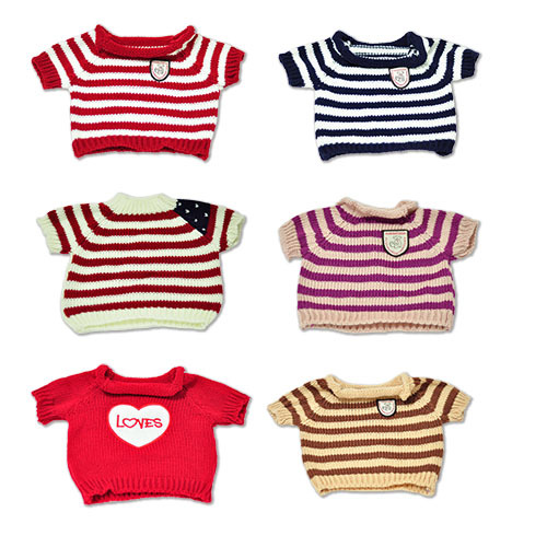 Teddy Bear Doll Clothes, Teddy Bear Heart Sweater, Doll Clothes, Plush Toy Accessories