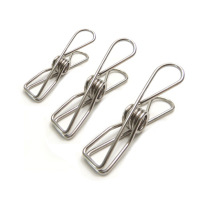 Solid wire clamp stainless steel hanger clothes clip windproof clip clothes jacket windproof clip clothes jacket no rust drying clothes