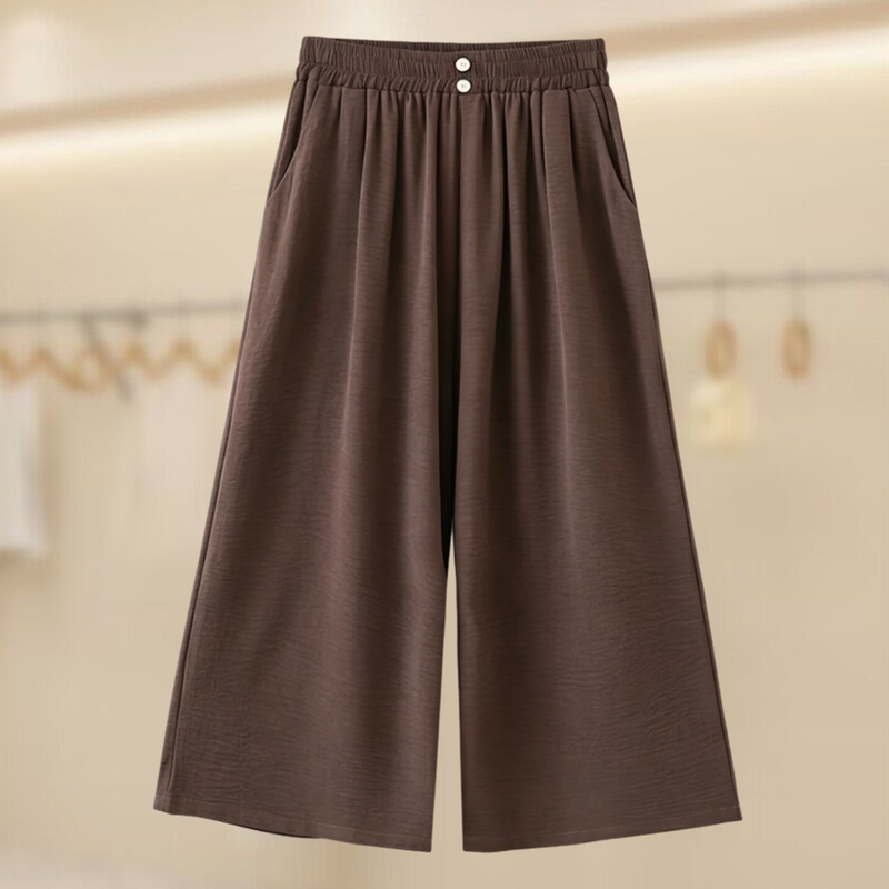 Ice Silk Women's Pants Plus Size Skirt Pants Cropped Pants Summer Thin Drapey Loose Mom Pants Wide-Leg Capri Pants Ice Silk Women's Pants Plus Size Skirt Pants Cropped Pants Summer Thin Drapey Loose Mom Pants Wide-Leg Capri Pants