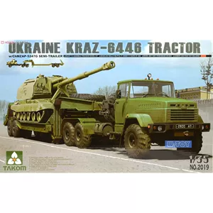 Спецмодель ТАКОМ Sanhua 2019 1/35 Украина Транспортный тягач КрАЗ-6446