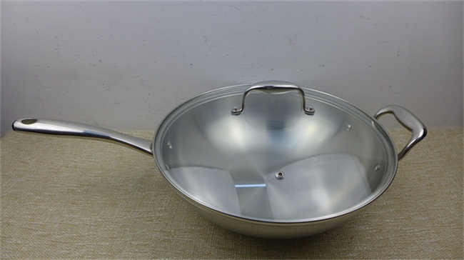 Brand Custom Germany 18-10 Stainless Steel Frying Pan Without Coating Physics without Boiler Generic