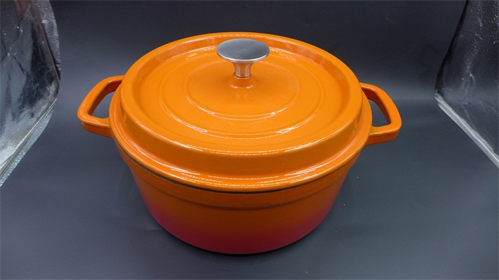 Export Quality Enamel Soup Pan Thickened Cast Iron Pan Raw Iron Pan Enamel Pan Saucepan 24CM Black Imported Enamel