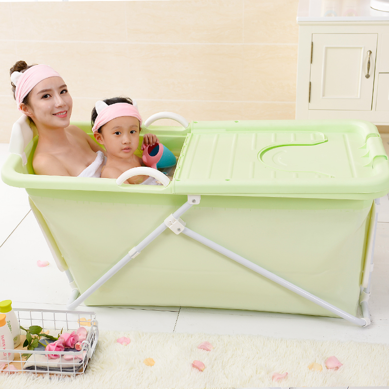 Thick plastic adult folding bath barrel household children bath tub wooden bath barrel extra large bath tub Thick plastic adult folding bath barrel household children bath tub wooden bath barrel extra large bath tub