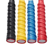 Badminton racquet hand glue tennis racket perforated breathable keel sweat belt slingshot Rod non-slip handle winding strap