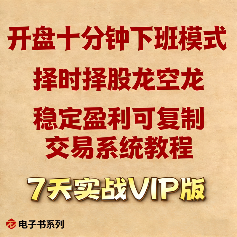 Ten-Minute Market Opening Break~Trading System Tutorial 7-Day Version