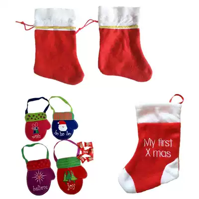 Christmas socks Children's Christmas shut-up Candy gift bag Christmas decoration Hanging Decoration Christmas Tree decoration