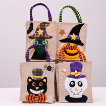  2019 Halloween kindergarten hand-carried small bag creative cartoon pumpkin witch gift bag party dress up candy