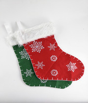 Christmas socks plush snow socks Christmas tree pendant children Christmas gifts large Christmas socks Universal