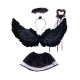 ປີກຂົນສີຂາວປະດັບ Victoria's Secret Angel Elf Halloween costumes devil stage props ຜູ້ໃຫຍ່