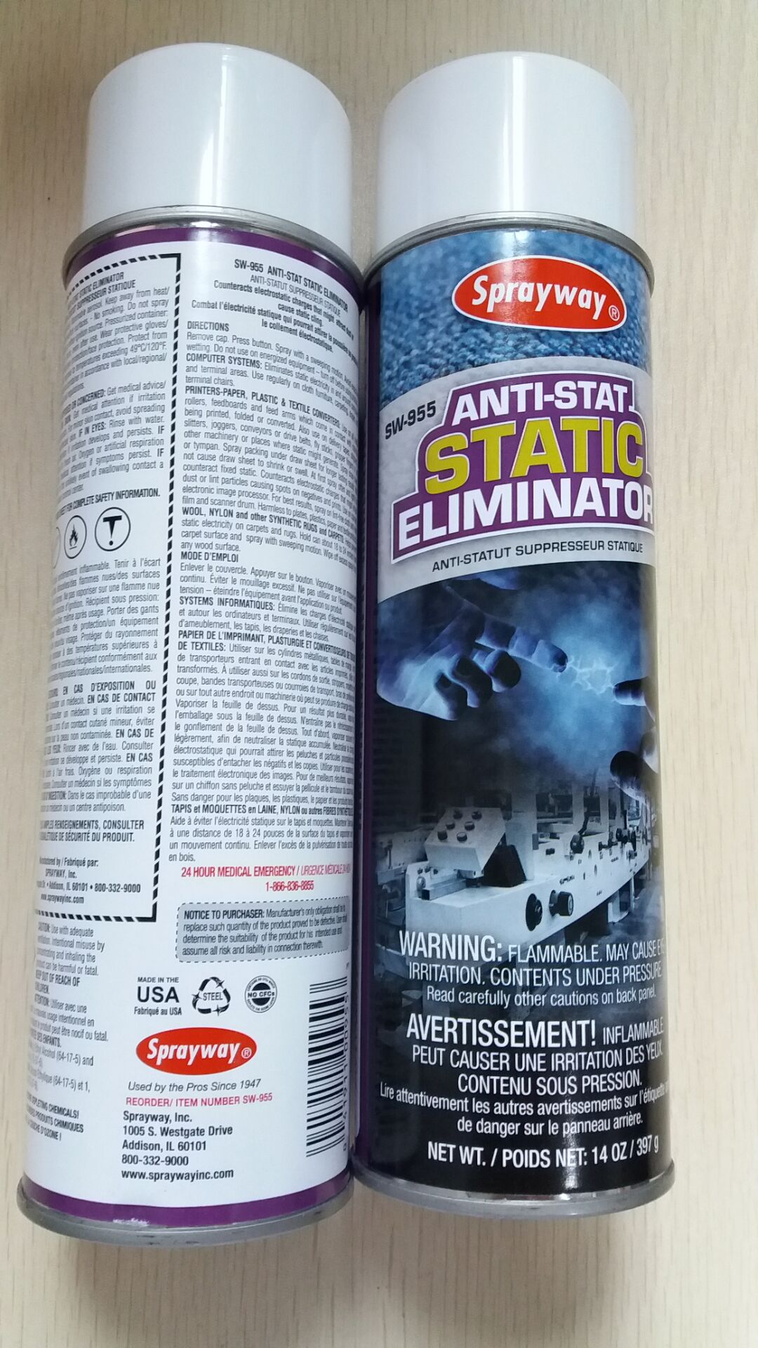 Original Clothing American Sprayway Shimandatory 955 Antistatic Spray Clothing Machinery Anti-Electrostatic