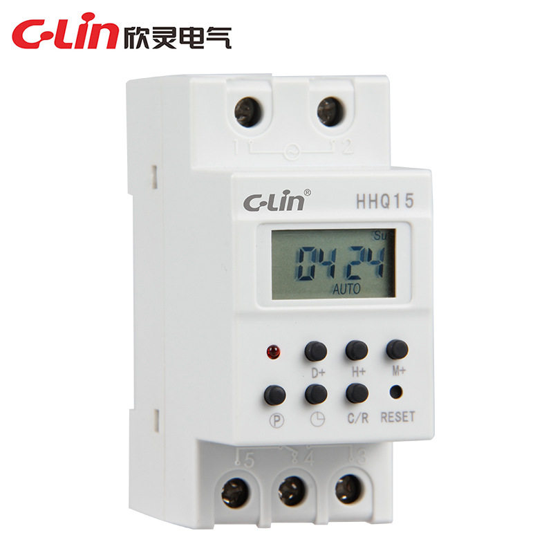 Xinling brand HHQ15 microcomputer time control switch rail type time controller 16 sets of switch programming