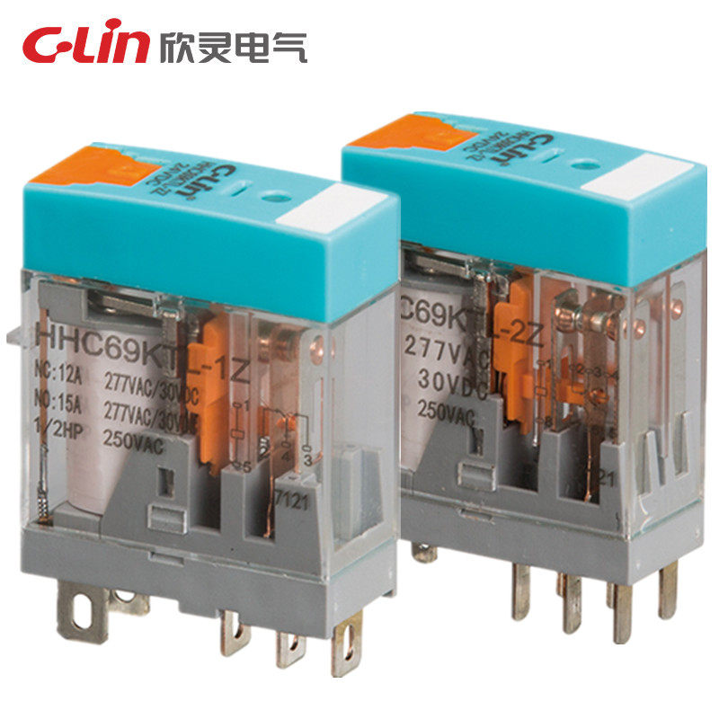 CLin HHC69KTL-2Z Ultra-thin Small Electromagnetic Intermediate Relay with lamp 220V