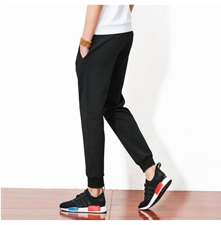 Quần thể thao dày và nhung dày và quần dài nam, chân, Slim, chân, miệng, quần Wei, quần âu 120cm quần jean nam đẹp