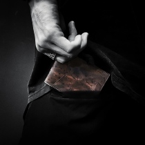 FENGMA sewing horse original hand-dyed cowhide drivers license bag leather retro driving license cover custom lettering