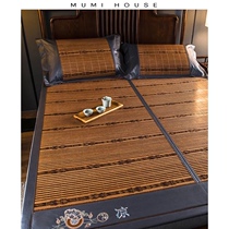  Bamboo mat mat 1 8m positive and negative double-sided winter and summer dual-use rattan mat Summer 1 5m bed foldable single and double mat